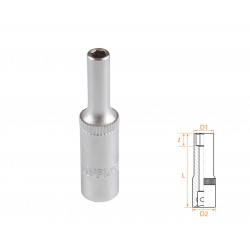 Головка торцевая глубокая шестигранная 1/4, 4 мм AFFIX AF00120004