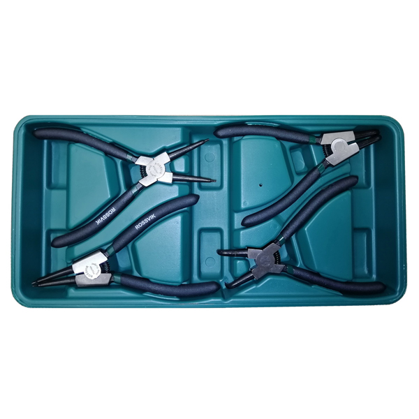 Набор инструмента ROSSVIK (щипцы для стопорных колец), ложемент, 4 предмета LST005