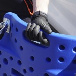 Лежак ремонтный, подкатной, пластиковый, синий OPT-40130B