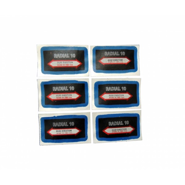 CLIPPER НАБОР ЗАПЛАТ  кордовых для боковых порезов 45*76мм (20шт.) 11-708