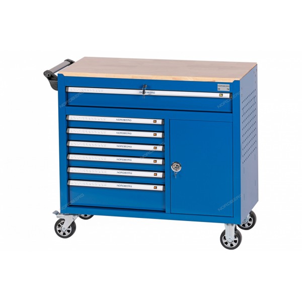Тележка инструментальная, 7 выдвижных ящиков NORDBERG T8