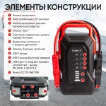 Пусковое устройство 12В, 32 000 мАч, 2000/4000А iCartool IC-JSL32