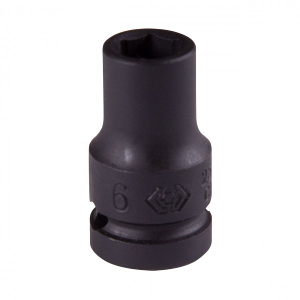 Головка торцевая ударная шестигранная 1/4, 6 мм KING TONY 253506M