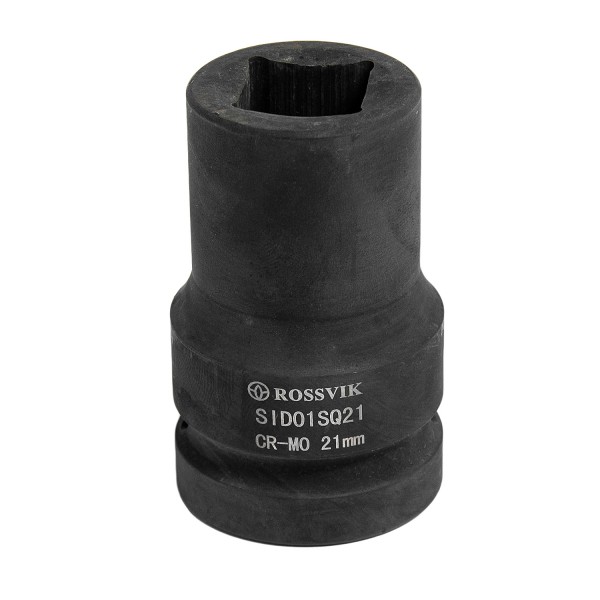 Головка торцевая ударная четырехгранная ROSSVIK, 1", 21мм, L-80мм SID01SQ21
