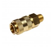 Быстроразъем пневматический ER-BSE1-2SM:с клапаном с наружной резьбой 1/4" (латунь) ЭВРИКА /1/10