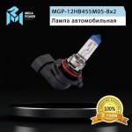 Автолампа HB4/9006 (55) P22d +50% (бокс, 2шт) 12V MEGAPOWER /1/10 M-37033041