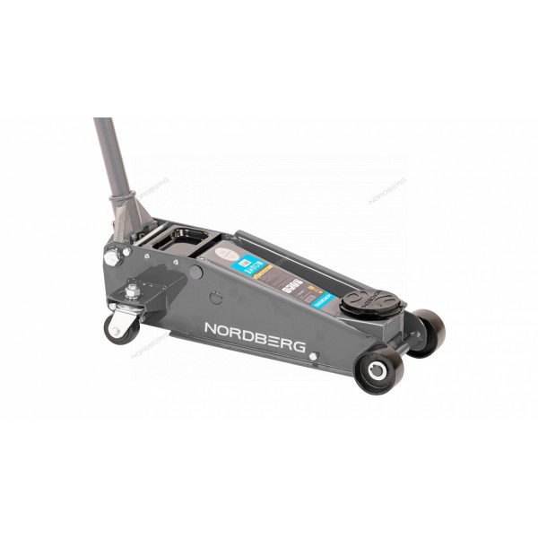 Домкрат подкатной 3 т с резиновой насадкой, быстрый подъем NORDBERG N32030G