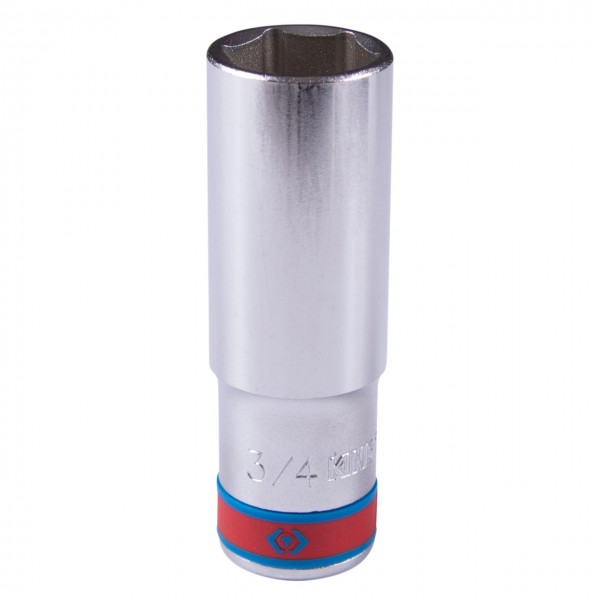 Головка торцевая глубокая шестигранная 1/2, 3/4, дюймовая KING TONY 423524S