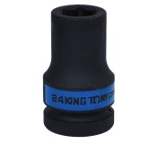 Головка торцевая ударная глубокая шестигранная 1, 24 мм KING TONY 843524M
