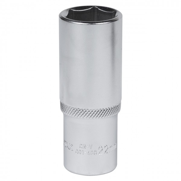 Головка торцевая глубокая шестигранная 1/2, 22 мм МАСТАК 001-40022