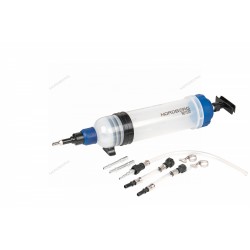 Шприц для заливки масла пластиковый с комплектом насадок, 1500 мл NORDBERG NO1500