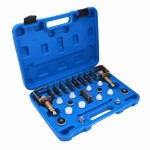 Комплект адаптеров для промывки контура кондиционера, универсальный Car-Tool N04411