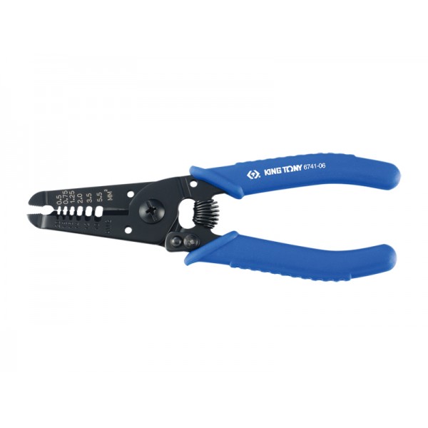 Пассатижи  для зачистки изоляции и резки проводов 160 мм king tony 6741-06 