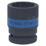 Головка торцевая ударная двенадцатигранная 3/4, 32 мм KING TONY 653032M