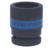 Головка торцевая ударная двенадцатигранная 3/4, 32 мм KING TONY 653032M
