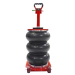 Домкрат пневматический подкатной г/п 5 т, 150-440 мм, с регулировкой угла наклона рукояти WDK-81813D