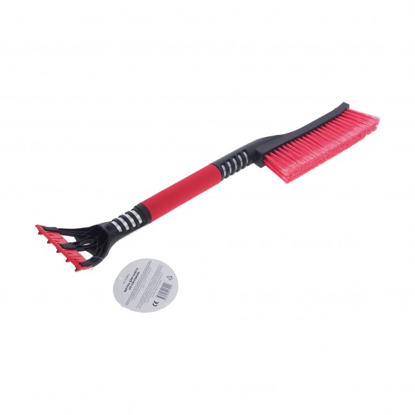 Щетка  для снега со скребком и мягкой ручкой 61см BLACK/RED MEGAPOWER /1/36 M-71020RD