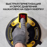 Присоска вакуумная аккумуляторная TECHNICOM , 900 мАч, нагрузка 160кг, чаша 200мм, для гладкой и рельефной поверхности TC-F180