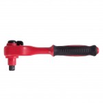 Трещотка диэлектрическая 1/2, 250 мм, 24 зубца, флажковая с кнопкой, фиксатор KING TONY 4771VE-10