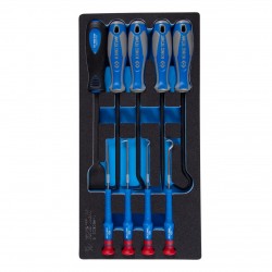 Набор для демонтажа сальников и колец, ложемент, 9 предметов KING TONY 9-30909AYV