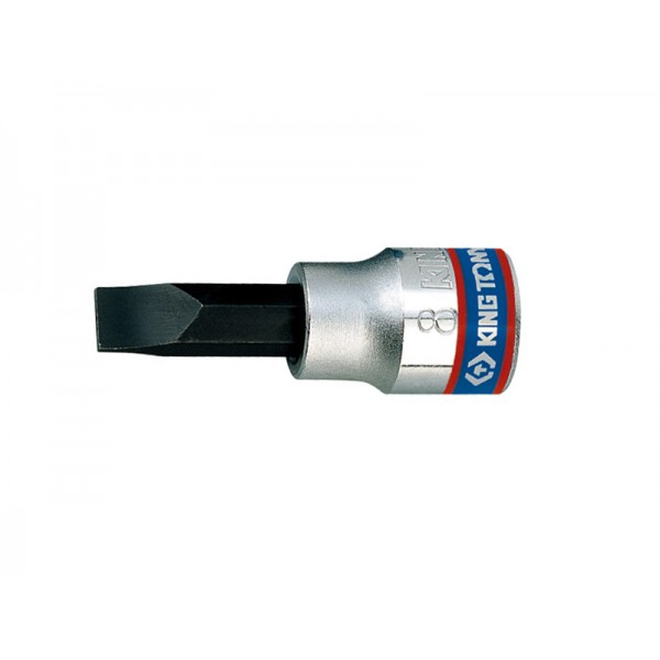 Насадка (бита) торцевая   Slotted 3/8” L=50мм 1,2x8мм KING TONY 302208