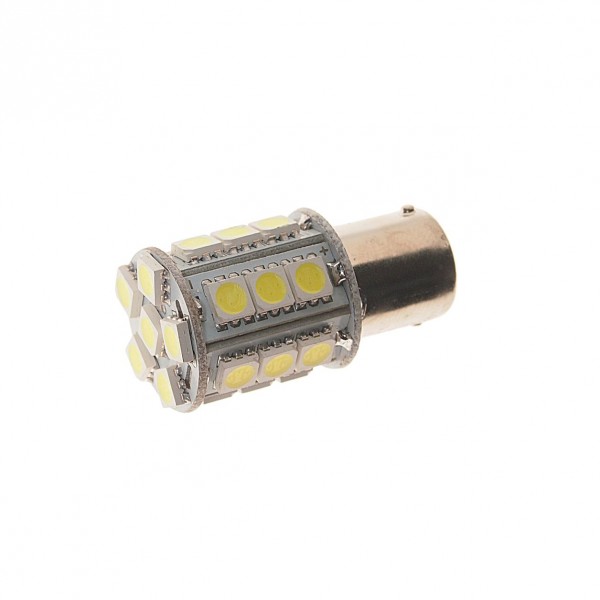 Автолампа P21W (BA15s) 24 SMD 5050 WHITE 480лм  24V MEGAPOWER /10 /100 M-56282W-24