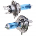 Автолампа H4 (60/55) P43t-38 BLUE WHITE 4300K (бокс, 2шт) 12V MEGAPOWER /1/10 M-37033020
