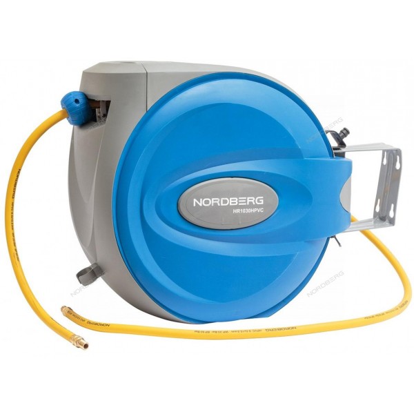 Шланг воздушный на катушке гибридный ПВХ диам. 9,5х15,5мм, 30+2м NORDBERG HR1030HPVC