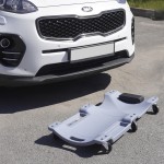 Лежак ремонтный, подкатной, пластиковый, серый OPT-40130G