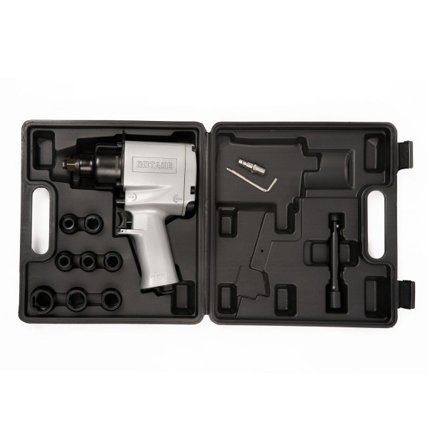 Гайковерт пневматический , 1/2", 720Нм, 7000ом/мин, с набором головок RT-5270K