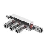 Разветвитель пневматический с увеличенной пропускной способность, вход со штекером, 4 выход WDK-85MB