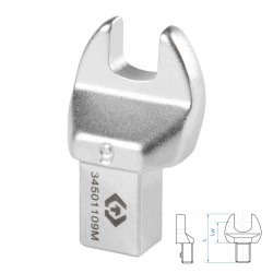 Насадка рожковая серии FIT, 9 мм, 9х12 мм KING TONY 34501109M