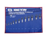 Набор накидных ключей, 6-32 мм, чехол из теторона, 12 предметов KING TONY 1712MRN