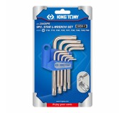 Набор Г-образных Torx, T10H-T50H, короткие, с отверстием, 9 предметов KING TONY 20409PR