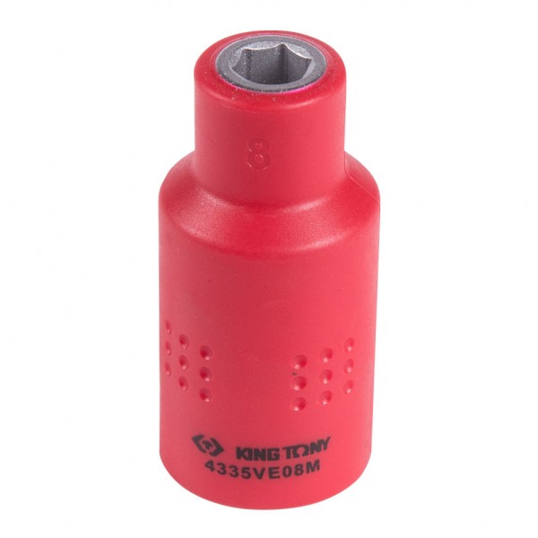 Головка торцевая диэлектрическая шестигранная 1/2, 8 мм KING TONY 4335VE08M