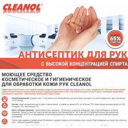Антисептик для рук (не менее 65%)  флакон 500 мл (диспенсер)