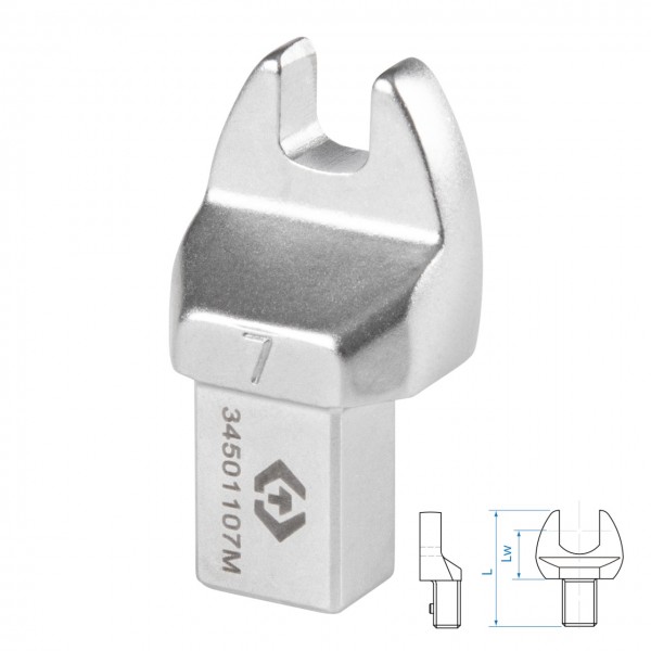 Насадка рожковая серии FIT, 7 мм, 9х12 мм KING TONY 34501107M