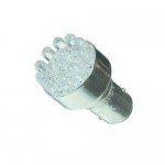 Автолампа P21/5W (BAY15d) 12 LED BLUE 52лм 12V MEGAPOWER /10/200 M-30404B