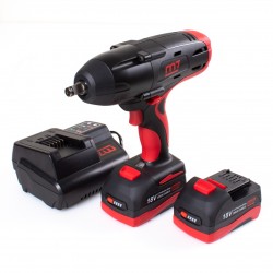 Гайковерт аккумуляторный ударный 1/2, 1220 Нм, 18 В, 4 предмета, кейс MIGHTY SEVEN DW-18502