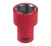 Головка торцевая диэлектрическая шестигранная 3/8, 21 мм KING TONY 3335VE21M