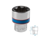 Головка торцевая TORX Plus 1/2, EP32, L = 45 мм KING TONY 433E32M