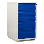 Верстак однотумбовый, тумба 5 ящиков, оц. Столешница 140 мм WT140.WD5/F1.000