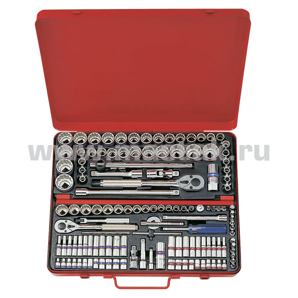 1/4”, 3/8”, 1/2” комплект  торцевых головок 9033CR KINGTONY 9033CR