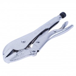 Зажим с фиксатором 185 мм, с прямыми губками KING TONY 6031-07N