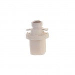 Автолампа T5 (W2*4.6d с патроном B8.5d) 1 SMD 3528  WHITE 6000K 18лм   12V MEGAPOWER /10 /100 M-50213W