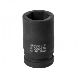 SID060136 Головка торцевая ударная, глубокая ROSSVIK, 1", 36мм