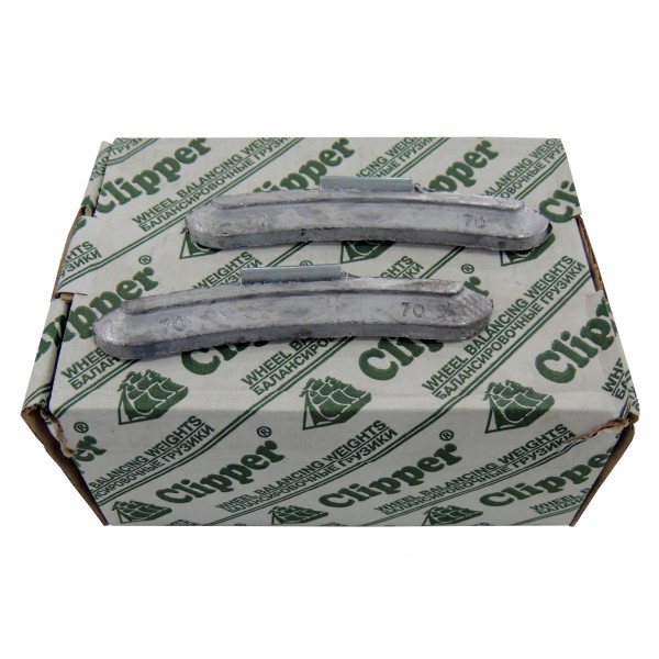 Грузики балансировочные для стальных дисков 70 г, 25 шт. CLIPPER 0270
