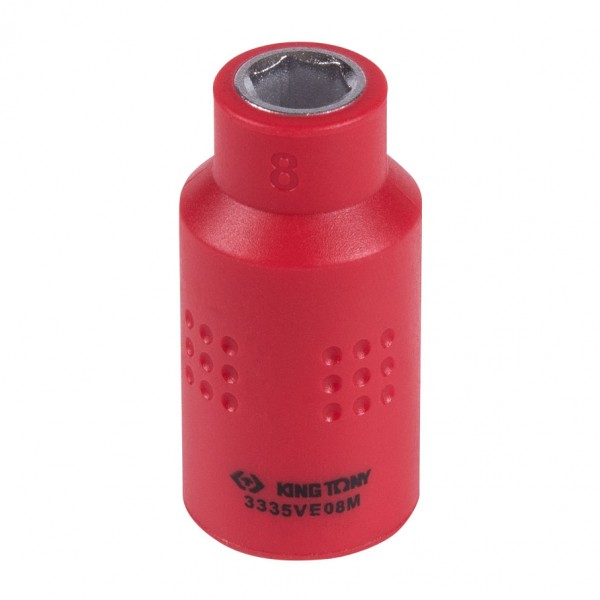 Головка торцевая диэлектрическая шестигранная 3/8, 8 мм KING TONY 3335VE08M