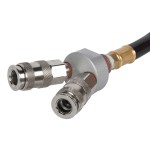 Распределитель V-образный пневматический, 2 быстроразъемных EU соедения 1/4, вход с резьбо WDK-82MV