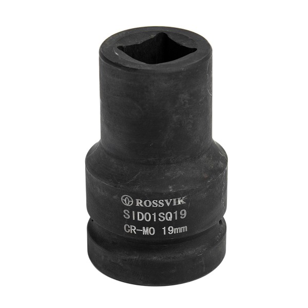 Головка торцевая ударная четырехгранная ROSSVIK, 1", 19мм, L-80мм SID01SQ19